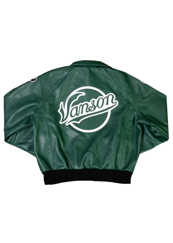 FLY GEENIUS X VANSON | BOMBER JACKET | QUEENS - GREEN