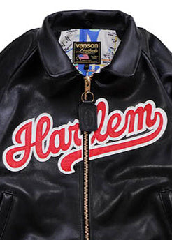 FLY GEENIUS X VANSON | BOMBER JACKET | HARLEM - BLACK/RED