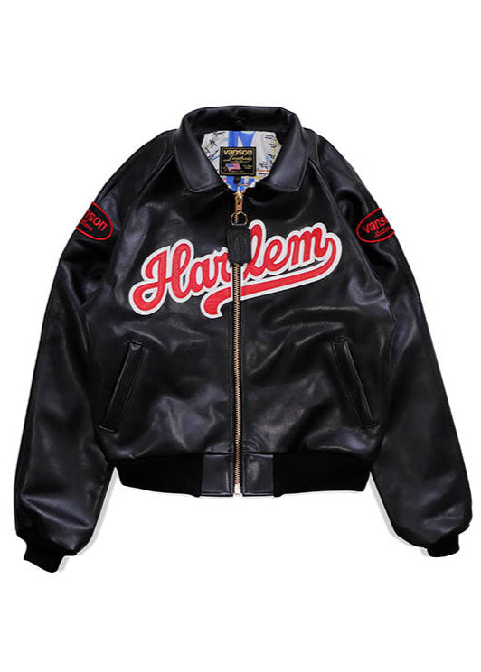 FLY GEENIUS X VANSON | BOMBER JACKET | HARLEM - BLACK/RED