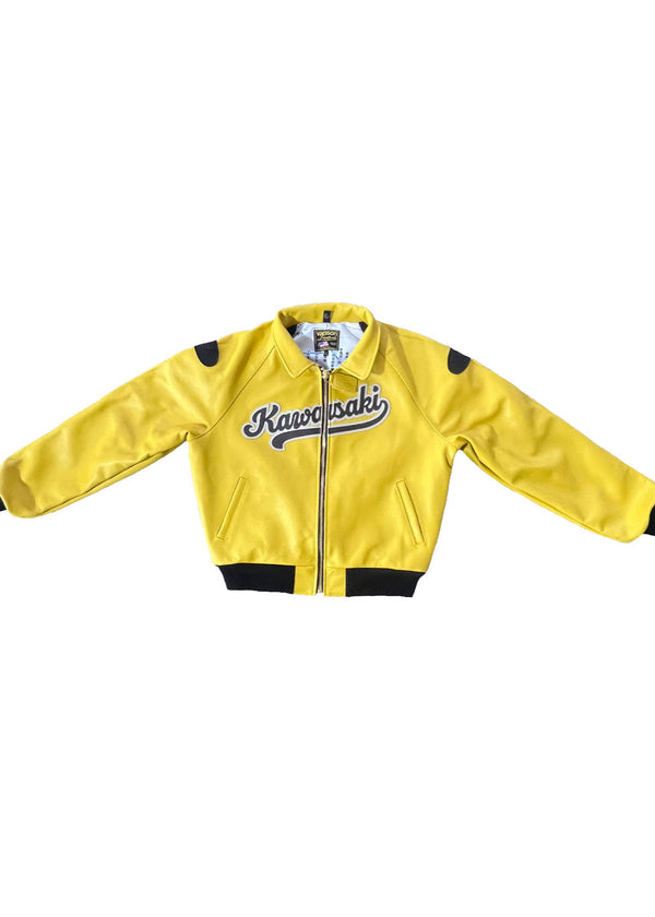 FLY GEENIUS X VANSON | BOMBER JACKET | KAWASAKI - YELLOW