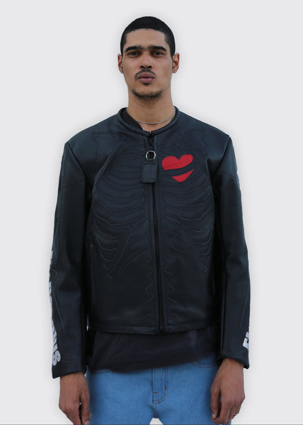 FLY GEENIUS X VANSON | SKELETON JACKET | BLACK PANTHER