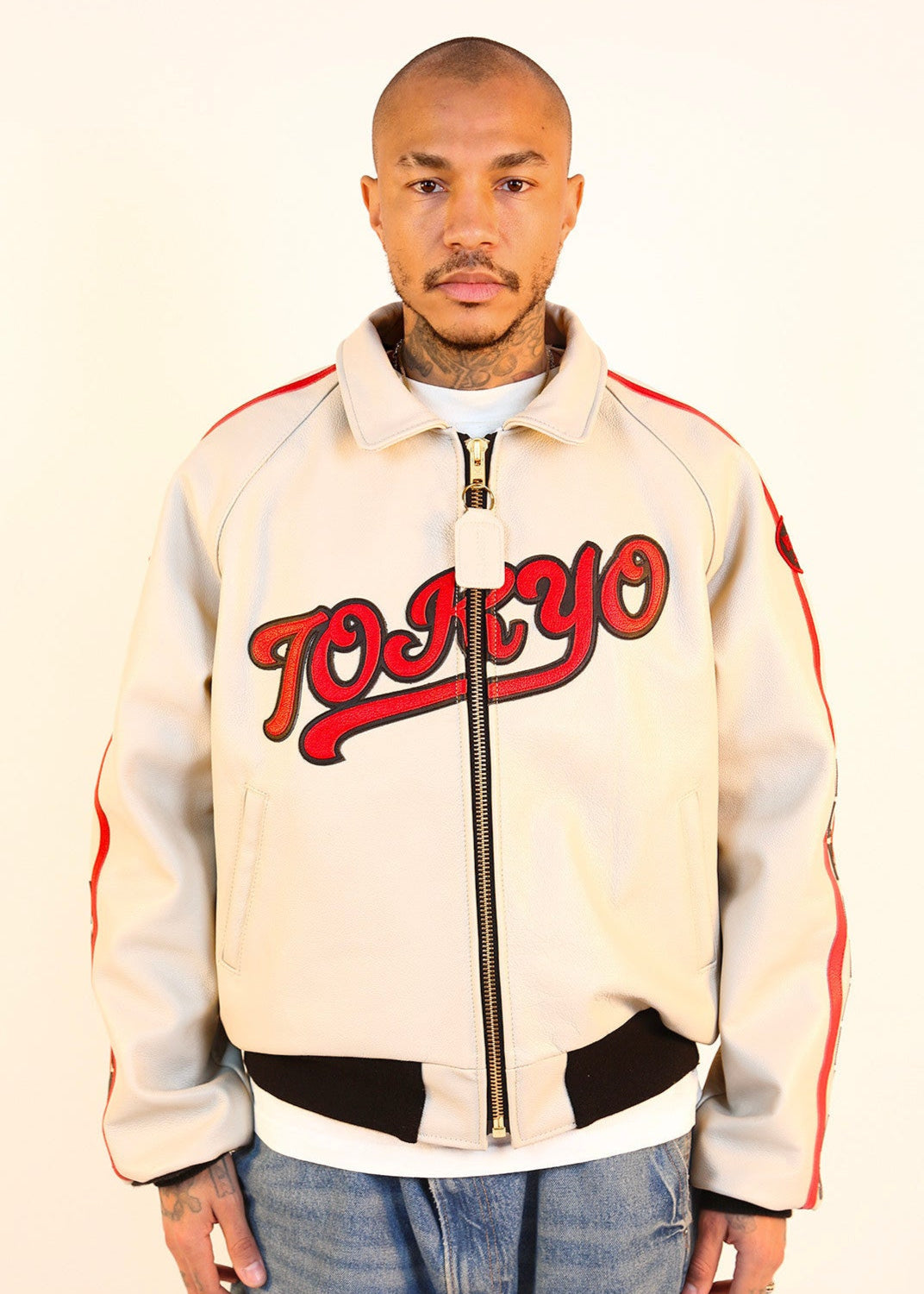 FLY GEENIUS X VANSON | BOMBER JACKET | TOKYO - OFF WHITE
