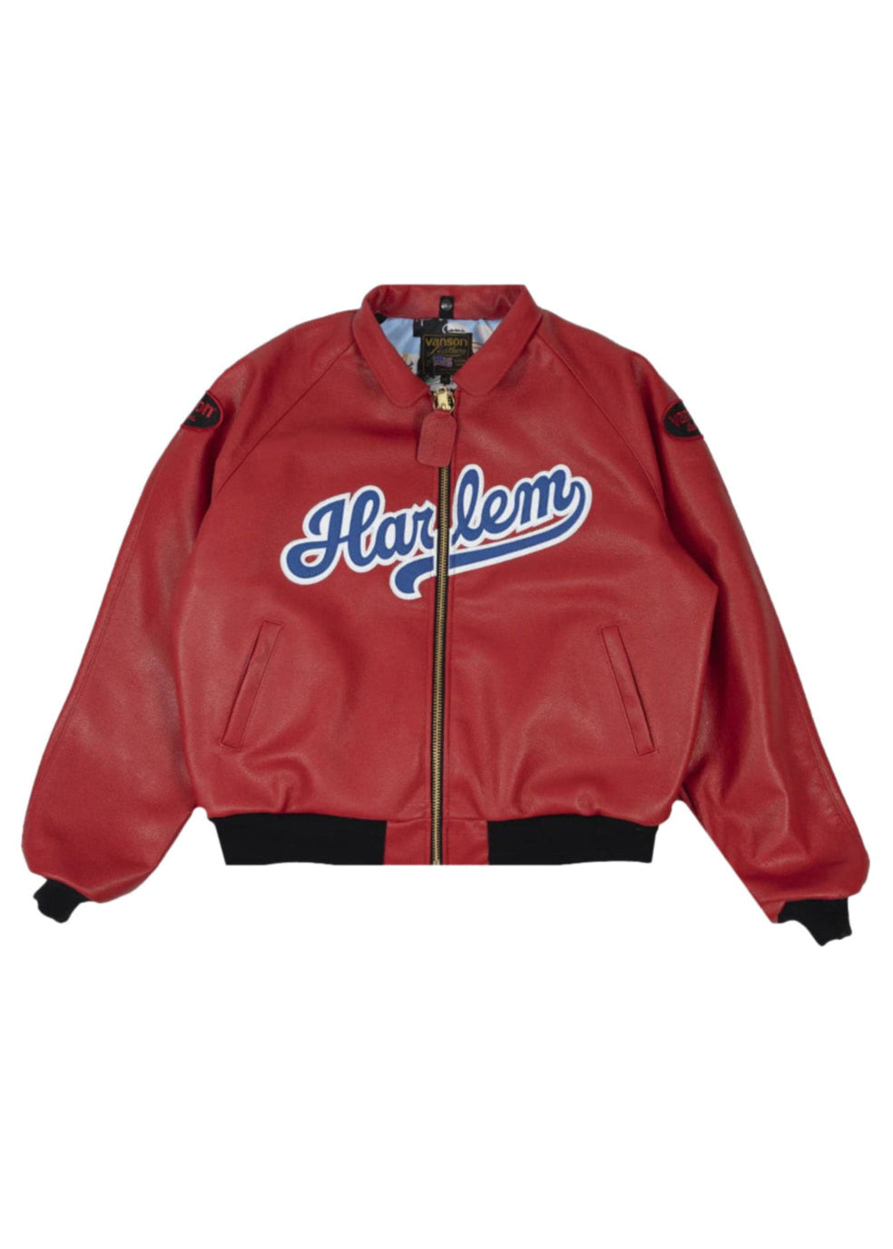 FLY GEENIUS X VANSON | BOMBER JACKET | HARLEM - RED – FLYGEENIUS