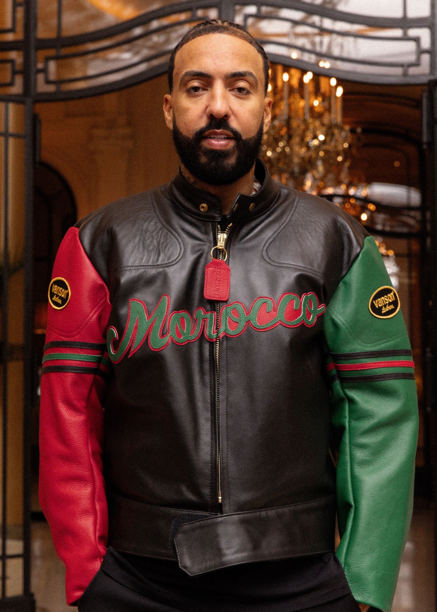 Vanson Leathers スカジャン VANSON LEATHERS MANX JACKET | FRENCH MONTANA COLLABORATION (4-12