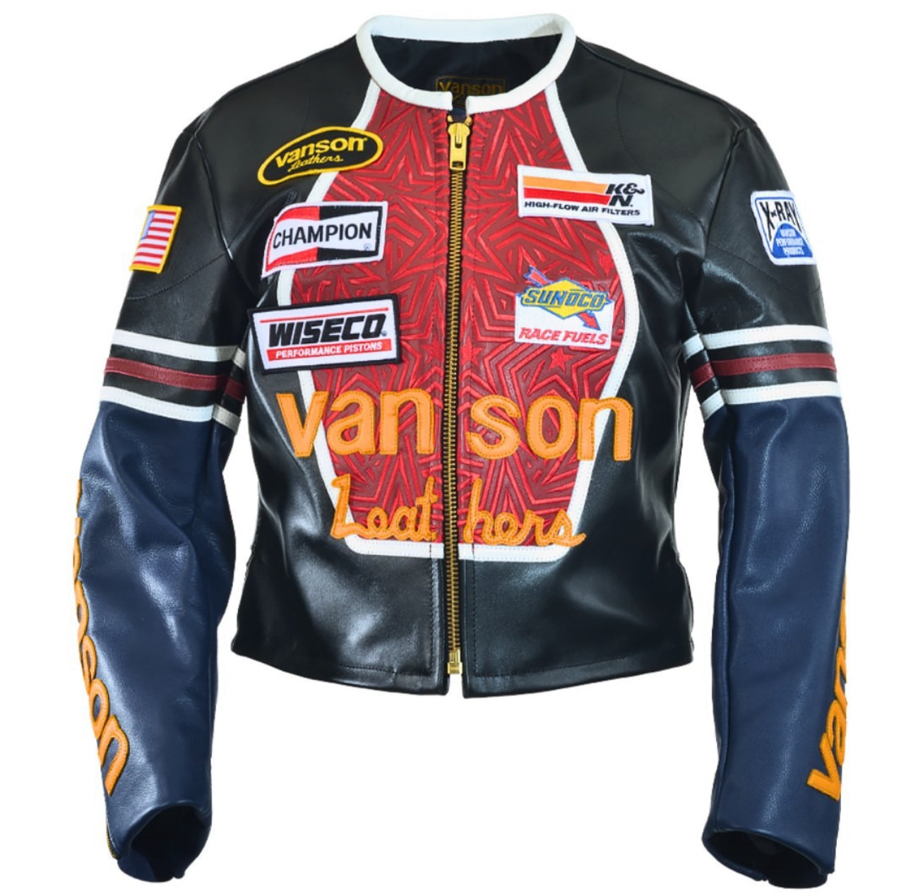 FLY GEENIUS x VANSON | STARLET LADIES JACKET | BLACK+RED – FLYGEENIUS