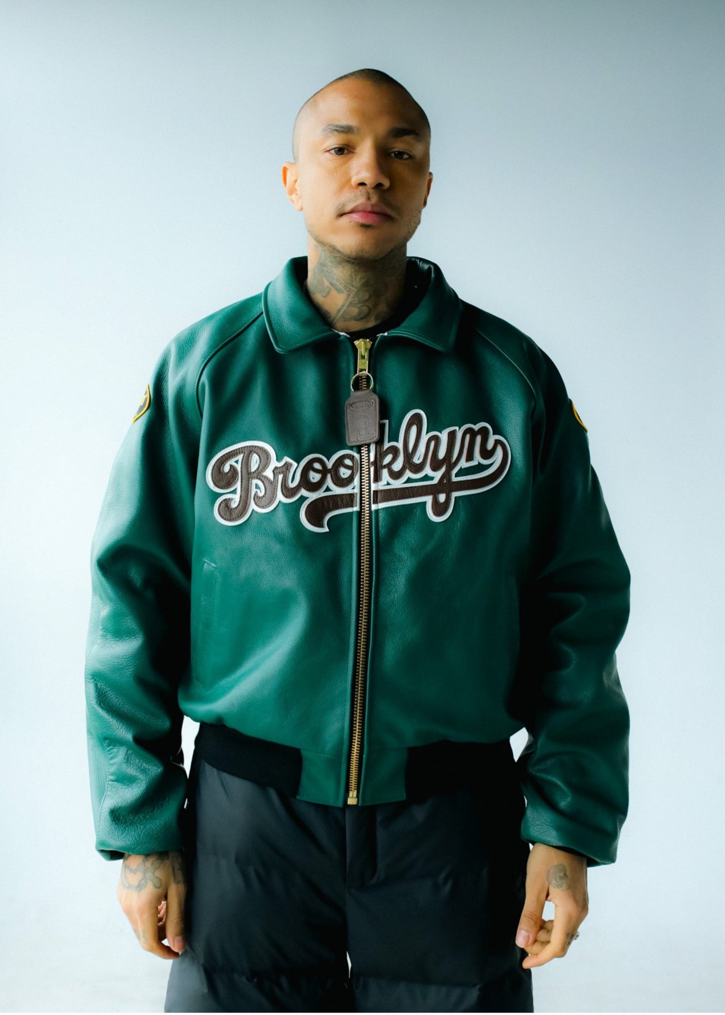 FLY GEENIUS X VANSON | BOMBER JACKET | BROOKLYN - GREEN – FLYGEENIUS