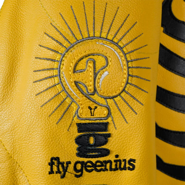 YELLOW BONE WOLVERINE SKELETON LEATHER JACKET (PRODUCTION TIME 4-12 WEEKS)