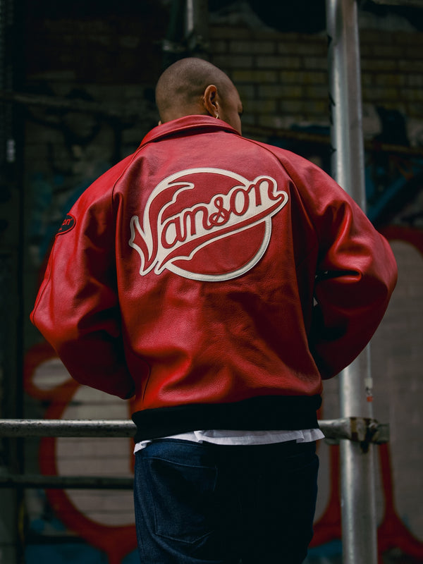 Fly Geenius × Vanson Bomber — Harlem [Red]