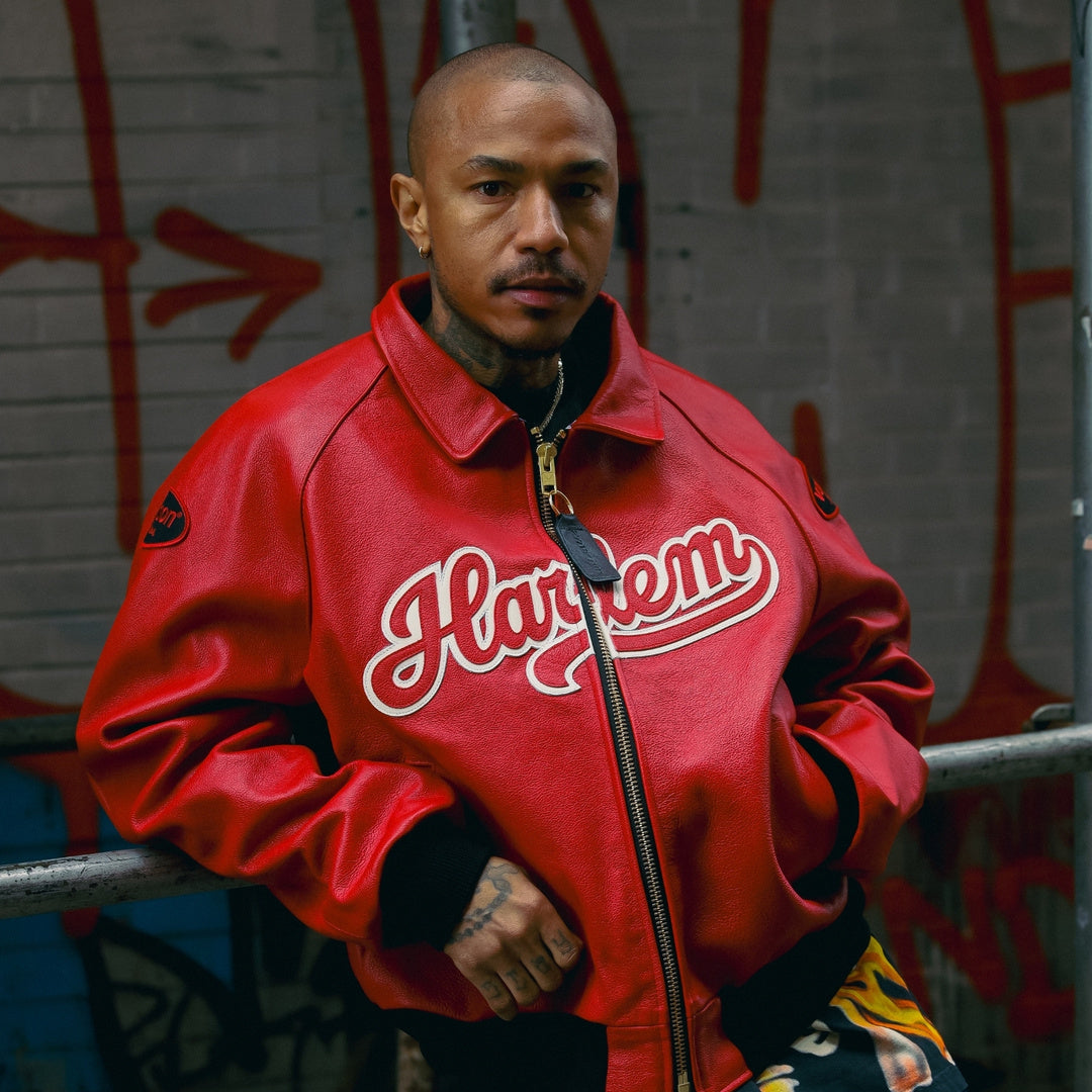 Fly Geenius × Vanson Bomber — Harlem [Red] – FLYGEENIUS