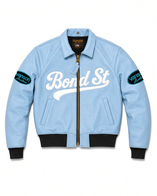 FLY GEENIUS X VANSON | Bond St. Bomber | Tiffany Blue