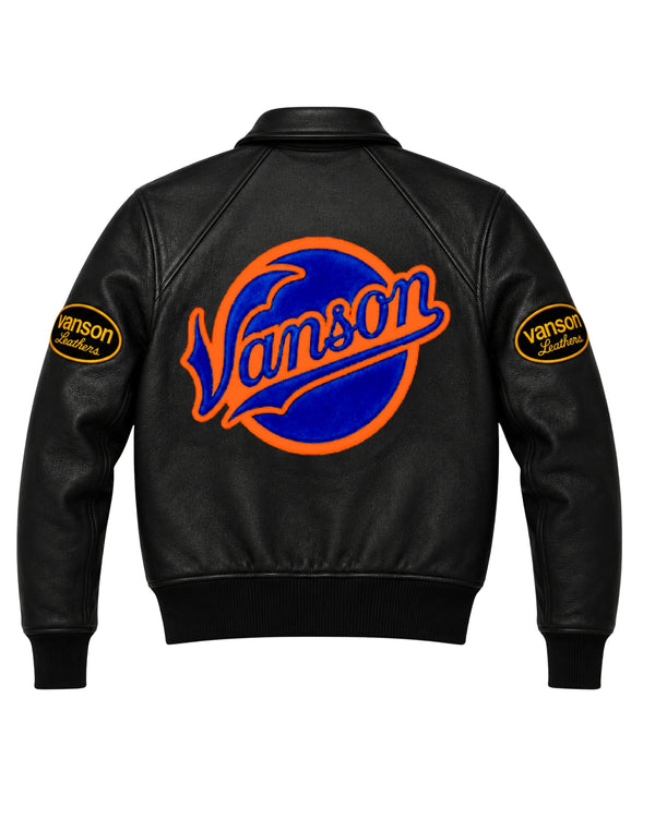 FLY GEENIUS X VANSON | BOMBER JACKET | NEW YORK - KNICKS BLACK