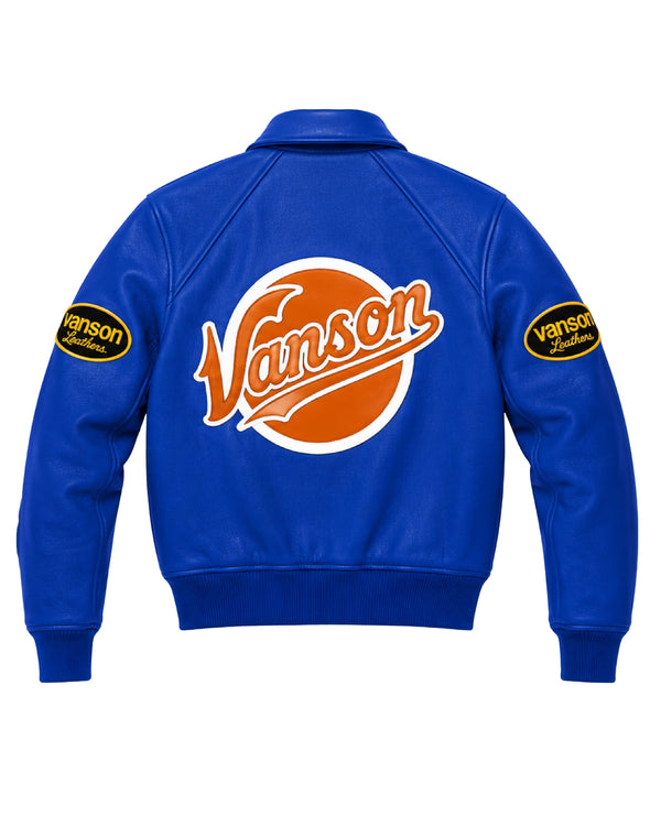 FLY GEENIUS X VANSON | BOMBER JACKET | NEW YORK - KNICKS BLUE