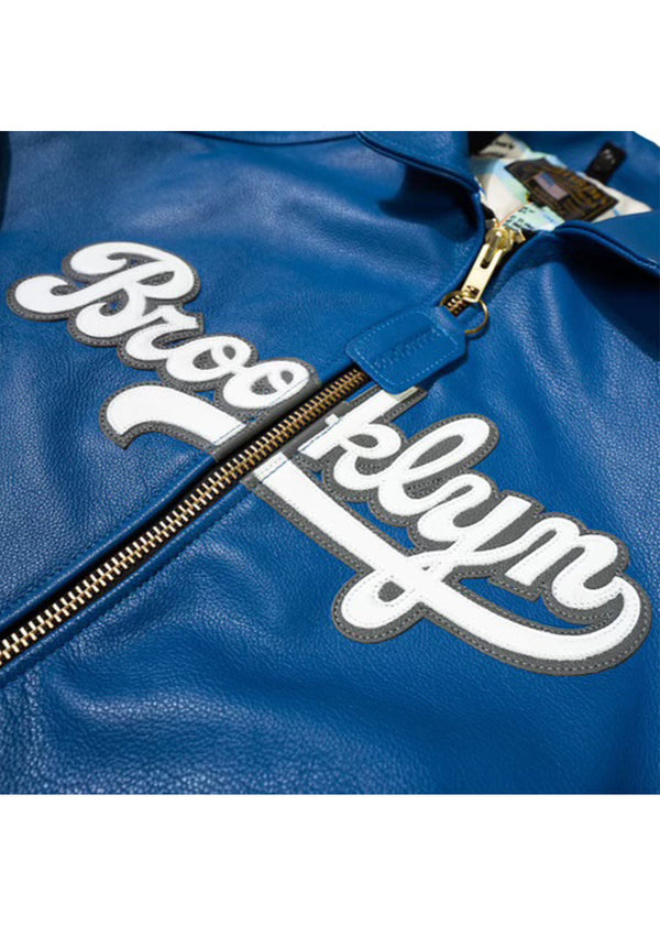 FLY GEENIUS X VANSON | BOMBER JACKET | BROOKLYN - SURF BLUE