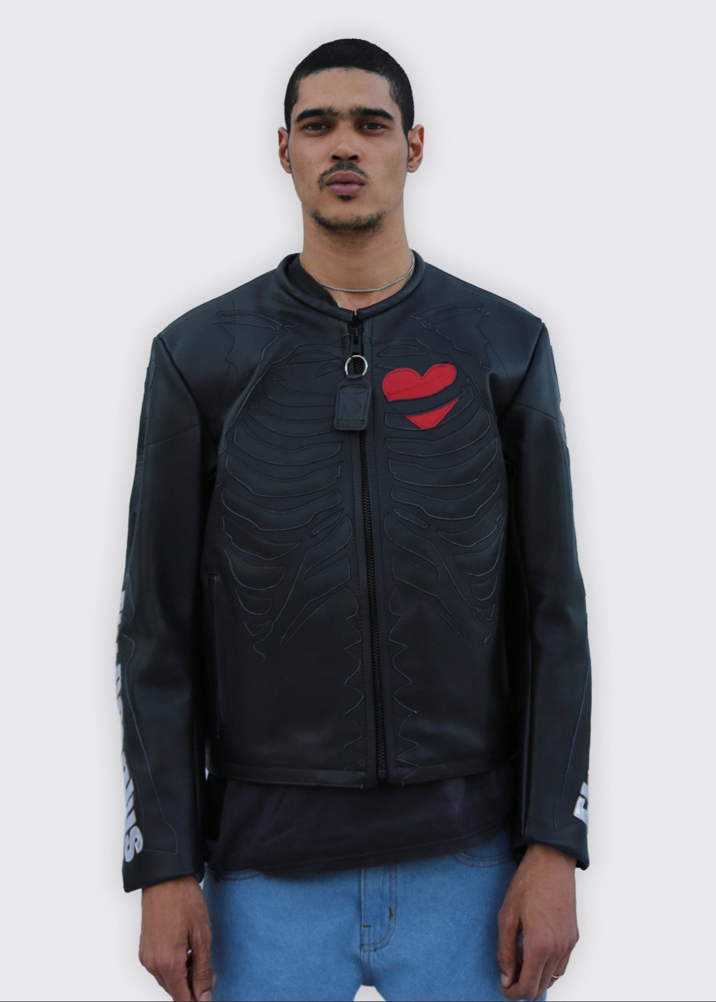 FLY GEENIUS X VANSON | SKELETON JACKET | BLACK PANTHER