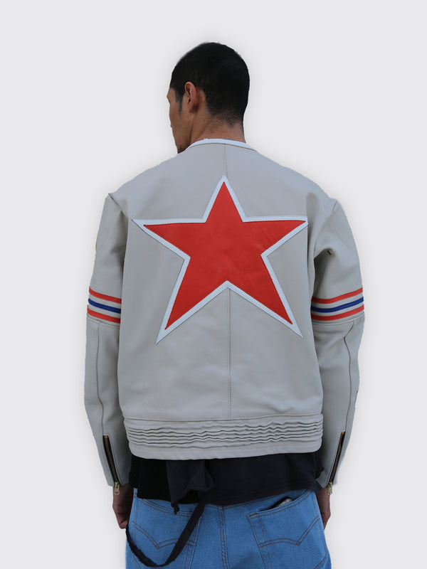 STAR LEATHER JACKET | FG & SCARR'S PIZZA