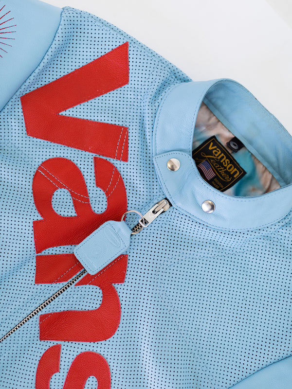 STAR MANX UNISEX JACKET | ALEALI MAY COLLABORATION | ICE BLUE