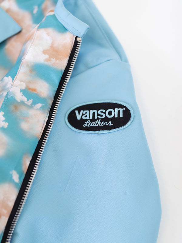 V WING UNISEX BART JACKET | ALEALI MAY COLLABORATION | ICE BLUE