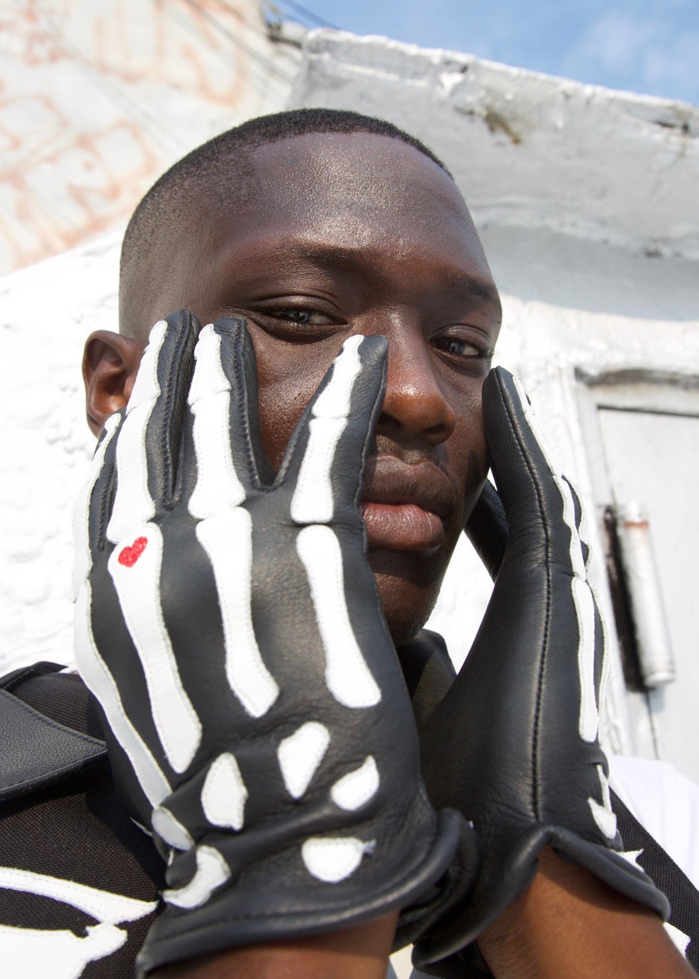 新品未使用 VANSON ROPX SKELTON LEATHER GLOVE