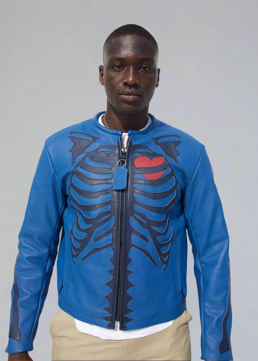 SKELETON BONES LEATHER JACKET | 8-14 WEEKS PRODUCTION – FLYGEENIUS