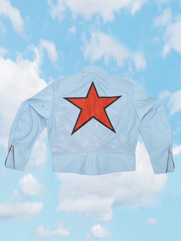 STAR MANX UNISEX JACKET | ALEALI MAY COLLABORATION | ICE BLUE