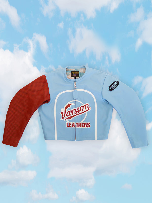 V WING UNISEX BART JACKET | ALEALI MAY COLLABORATION | ICE BLUE