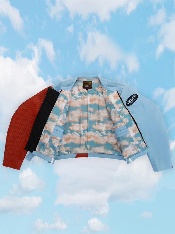 V WING UNISEX BART JACKET | ALEALI MAY COLLABORATION | ICE BLUE